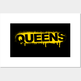 Queens Drip Spray Paint Posters and Art